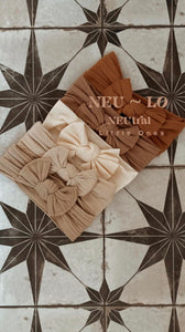 'NEW' Neutral Bow Headband